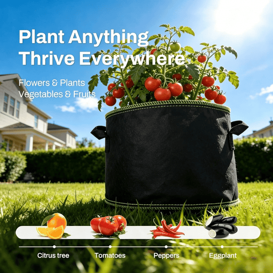 [UPGRADED] Heavy Duty Grow Bags - Say Goodbye to Root Rot!