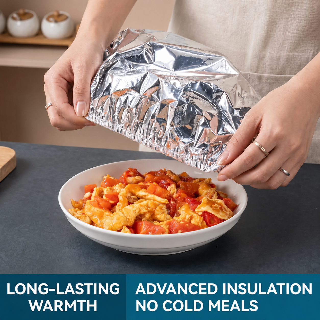 🧑‍🍳50K+ SOLD!✨ 💝Aluminum Foil Heat-retaining Cover (50pcs)