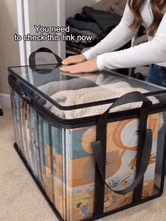 Heavy Duty Clear Storage Bags with Reinforced Handles 👍
