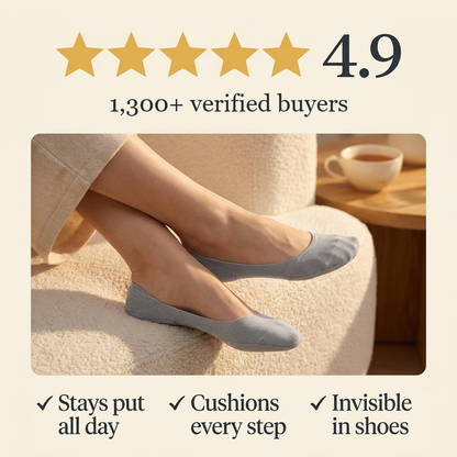 Cushioned No-Show Socks — Invisible & Non-Slip