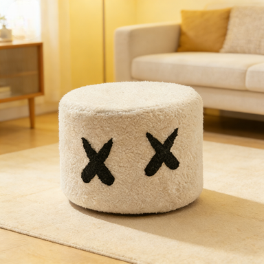 Solid wood stool