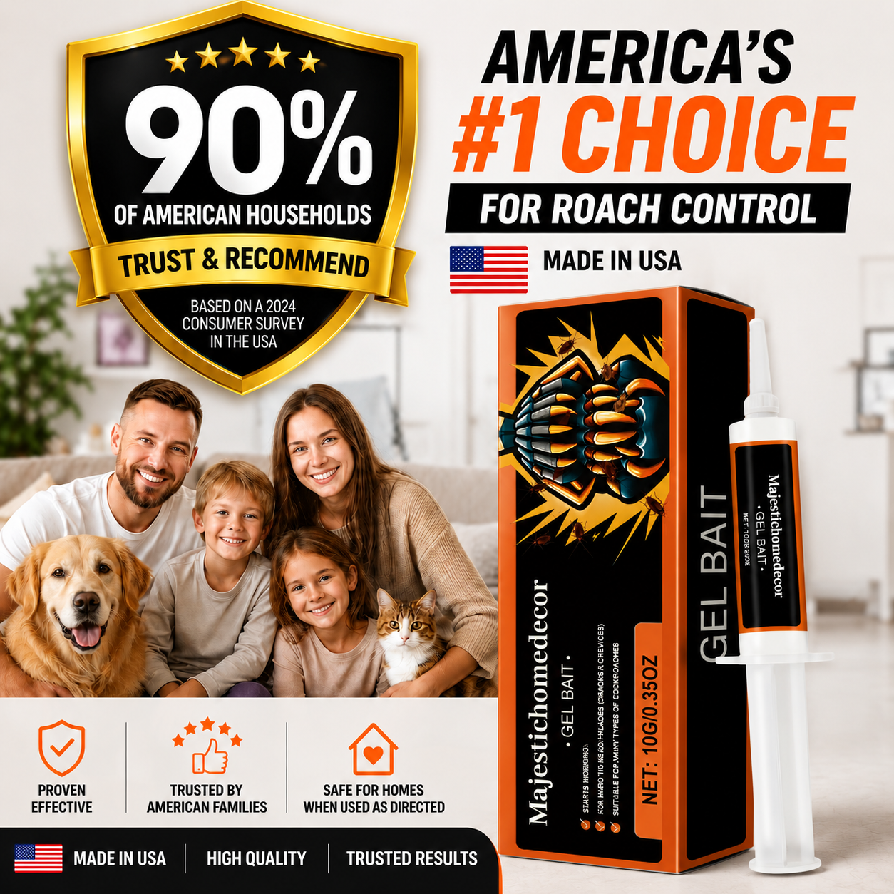Fast-Acting Cockroach Gel Bait for Kitchens & Bathrooms（copy）