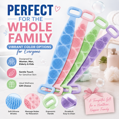 Silicone Back Scrubber & Body Brush — Reaches Your Whole Back