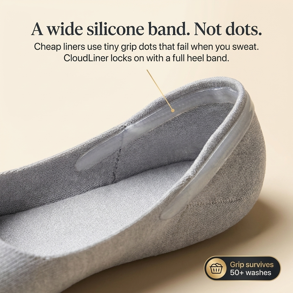 Cushioned No-Show Socks — Invisible & Non-Slip