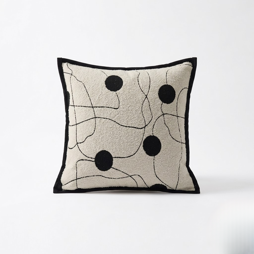 Simple style luxury throw pillow